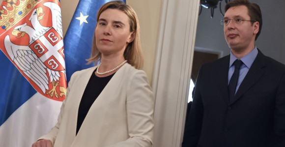 Mogerini i Vučić na hitnom sastanku