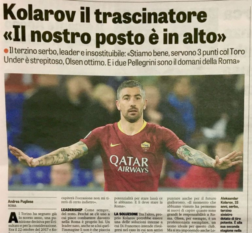 Kolarov je Romin Mihajlović!