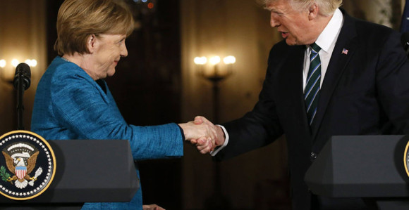 Merkelova 27. u posjeti Trampu