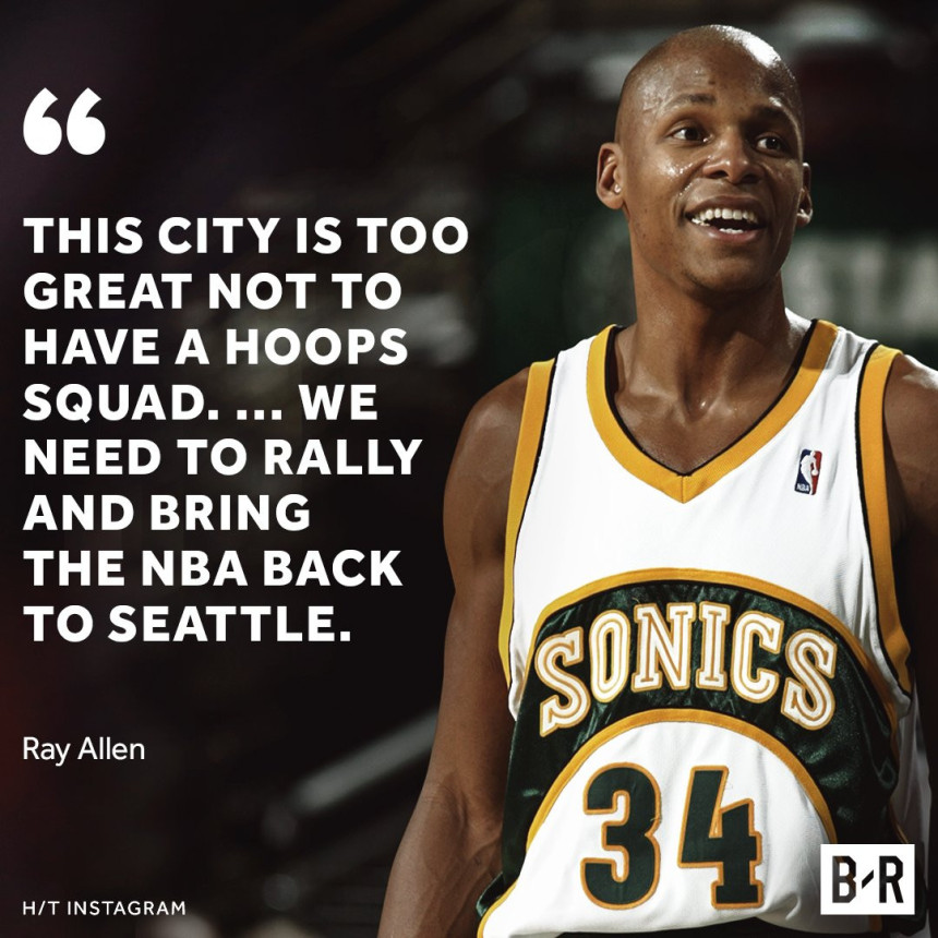 Rej Alen: Sijetl zaslužuje NBA tim!