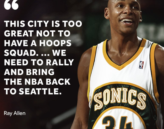 Rej Alen: Sijetl zaslužuje NBA tim!