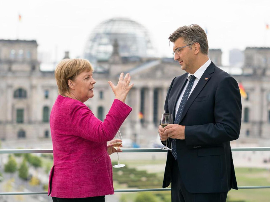 Angela Merkel stigla u Zagreb