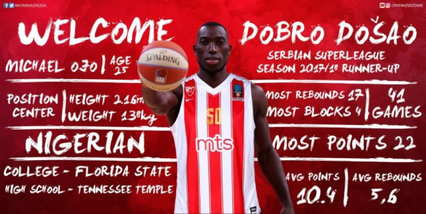 Još jedno pojačanje Zvezde - Majkl Odžo!