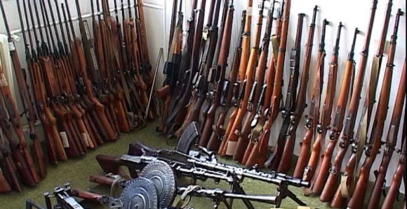 Otkrivena velika količina oružja u Rudom