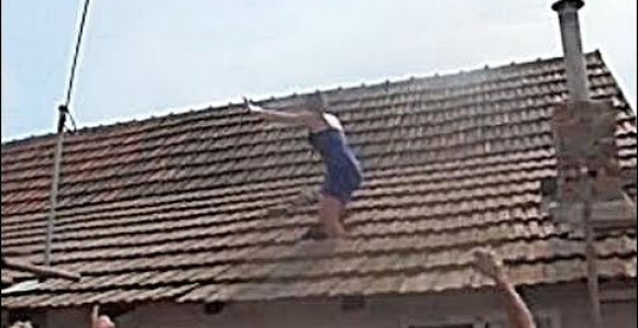 Kuma se popela na krov i napravila haos na svadbi