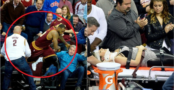 Video: Lebron poslao suprugu golfera u bolnicu!