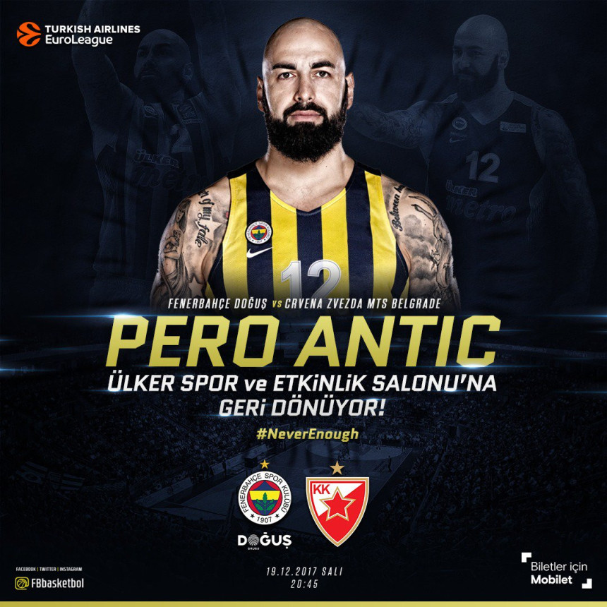 "Pažnja, vraća se Antić u Ulker arenu!"