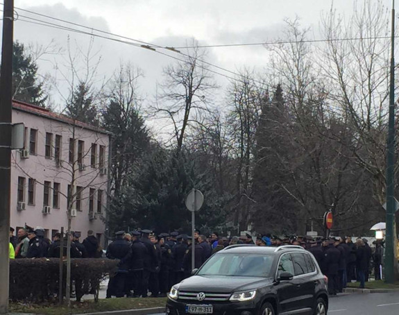 Протест полиције ФБиХ у Сарајеву