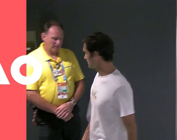 Video: Obezbjeđenje nije dalo Rodžeru u svlačionicu!