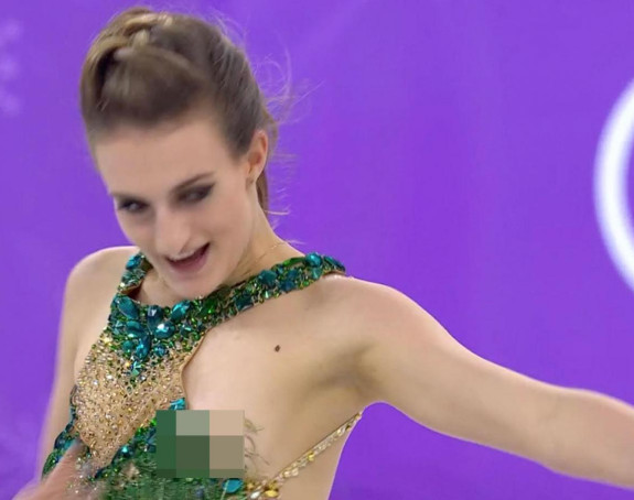 Klizačici pukao kostim: Najgora noćna mora na ZOI!