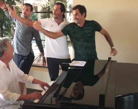 Video: Kad Nole i Federer zajedno zapjevaju... Poslušajte!
