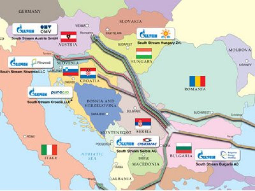 Српски дио Јужног тока преко оффсхор компанија