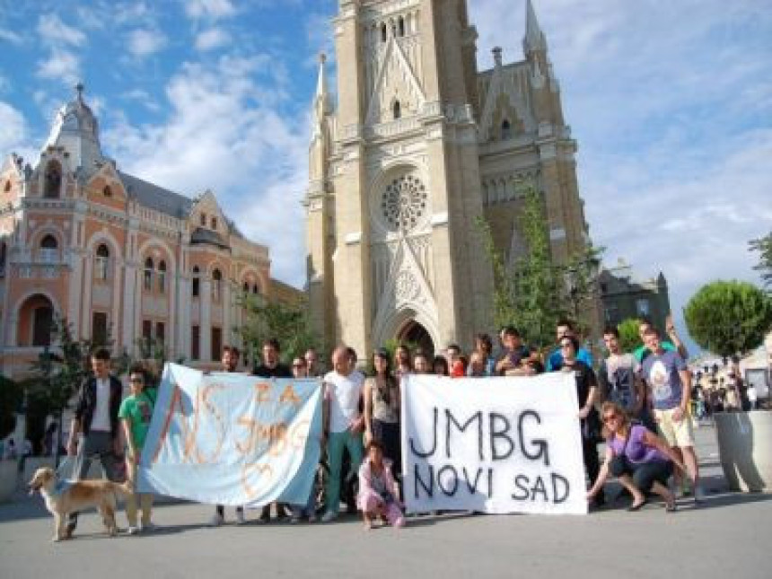 Novi Sad: Podrška protestima u Sarajevu