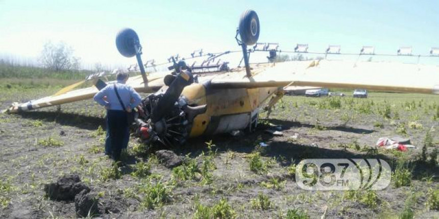 Пао пољопривредни авион у Апатину