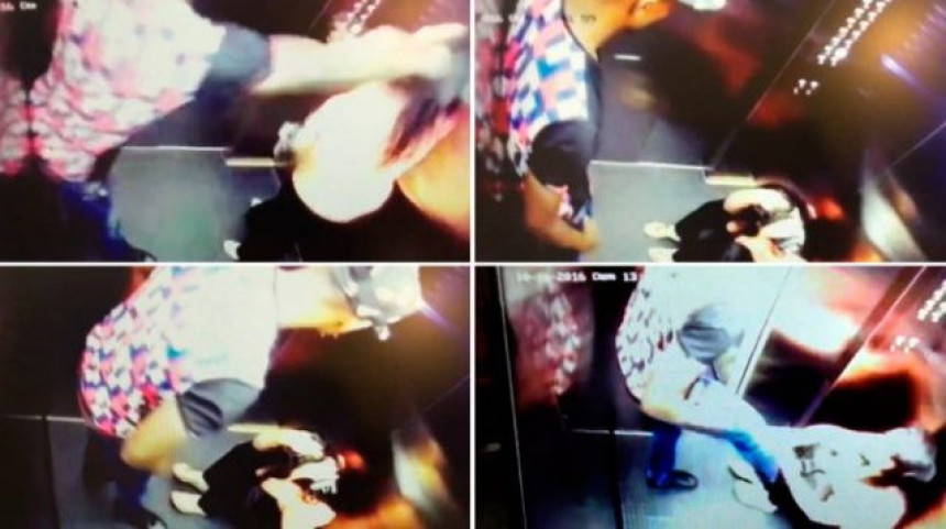 Видео: Фудбалер снимљен како туче дјевојку!