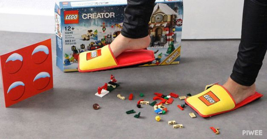 Papuče za zaštitu od „lego“ kockica!