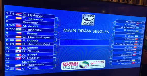 Dubai: Novak kreće od Robreda, Viktor od Bagdatisa!
