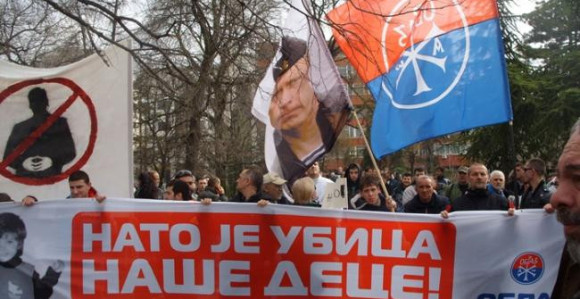 Beograd: Protest zbog sporazuma sa NATO