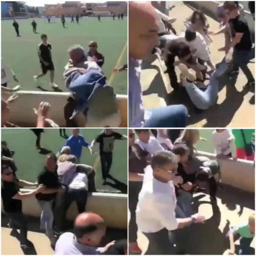 Video - Skandal u Španiji: Roditelji se potukli na dječjoj utakmici!