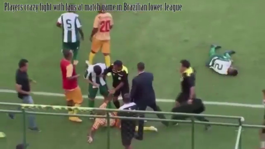 Video: Brutalna tuča "navijača" u Brazilu!