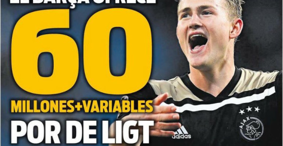 Prva Barsina ponuda za De Lihta – 60.000.000 evra!