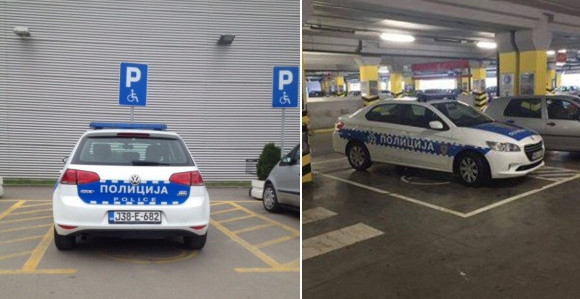 Bahato parkiranje policije u Banjaluci