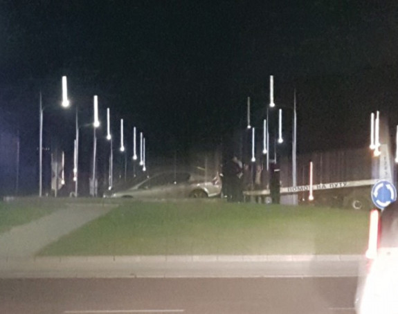 Banjaluka: Pežoom uletio u fontanu