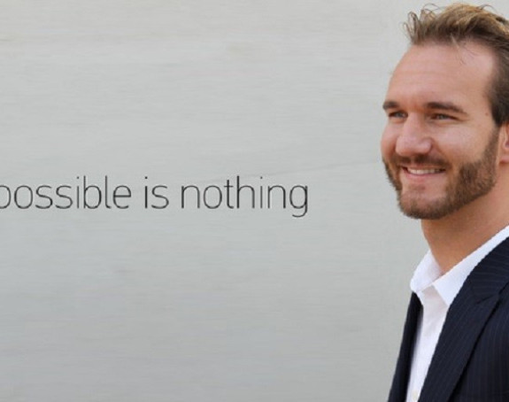 Nik Vujičić govori na "Egzitu"