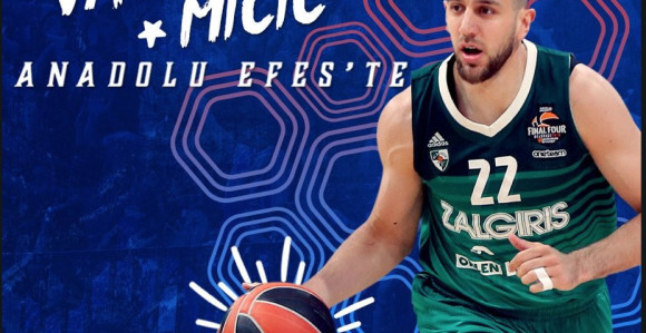 Zvanično: Vasilije Micić novi plej Anadolu Efesa!