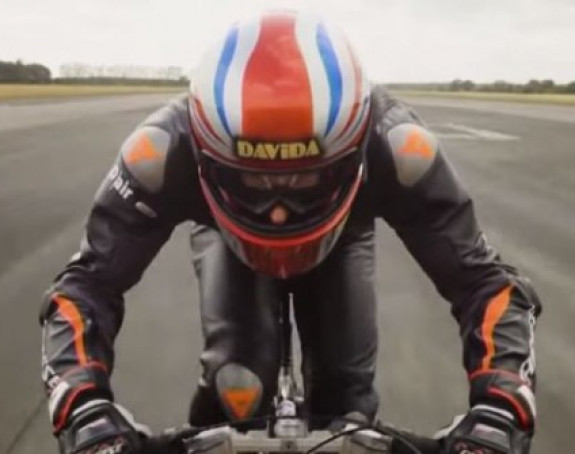 Video: Britanac vozio bicikl 280 km/h!