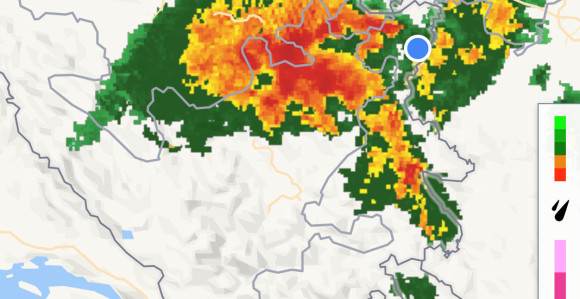 Kiša u većem dijelu Srpske