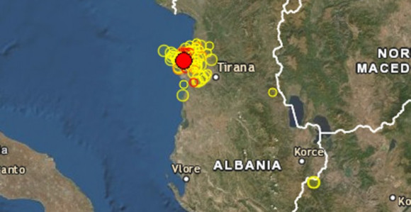 Jutros se ponovo zatresla Albanija
