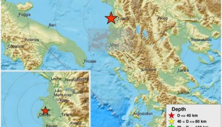 Nova dva potresa u Tirani i Draču