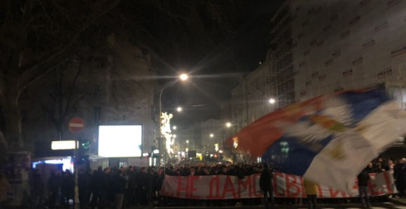 Završen protest Delija ispred Ambasade Crne Gore