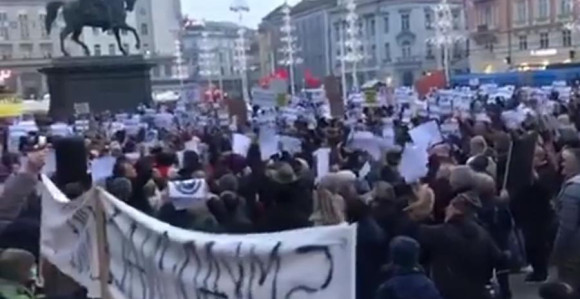 Protest protiv gradonačelnika Milana Bandića