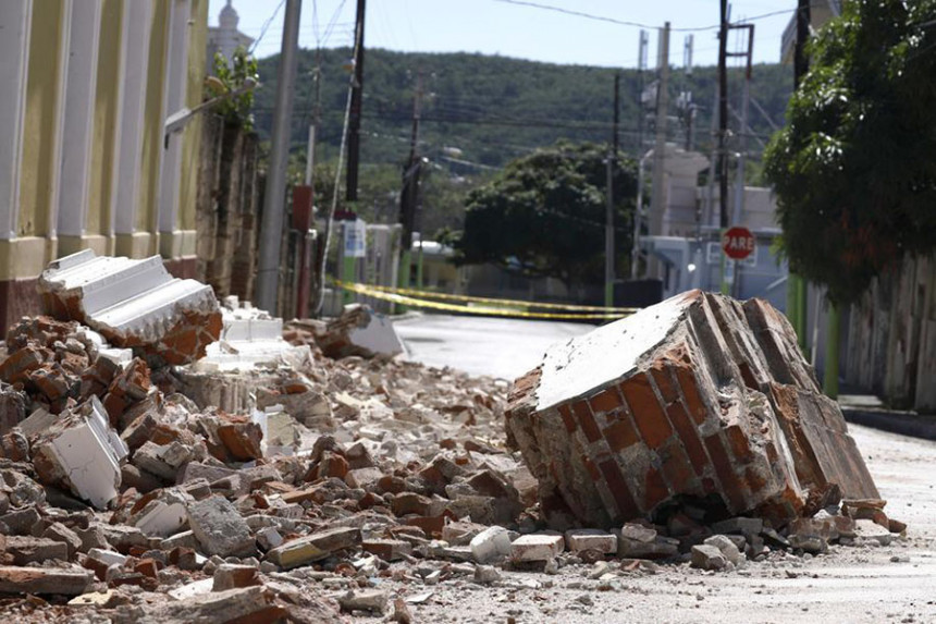 Jak zemljotres napravio veliku štetu u Portoriku