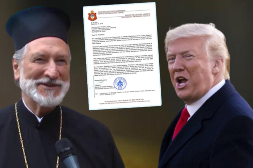 Писмо епископа Иринеја о ЦГ стигло до Трампа