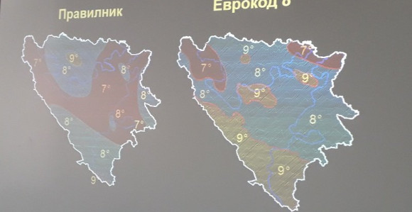 Погледајте карту земљотресних подручја у БиХ