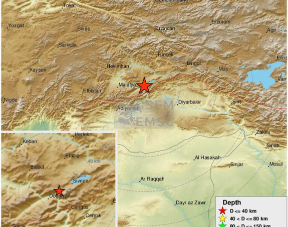 Novi zemljotres jačine 5,1 stepeni pogodio Tursku