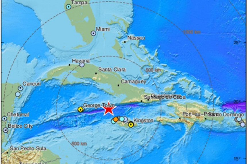 Јак земљотрес погодио Карибе