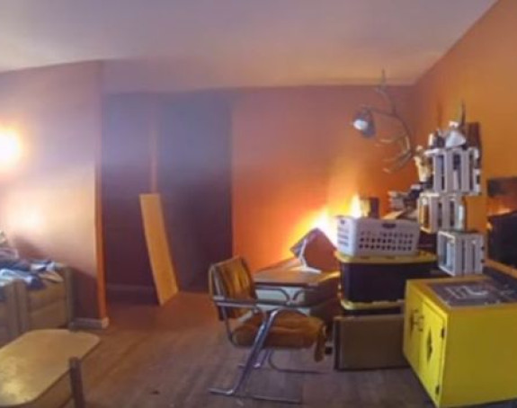 Kućni ljubimac tokom igre zapalio dnevnu sobu! (VIDEO)