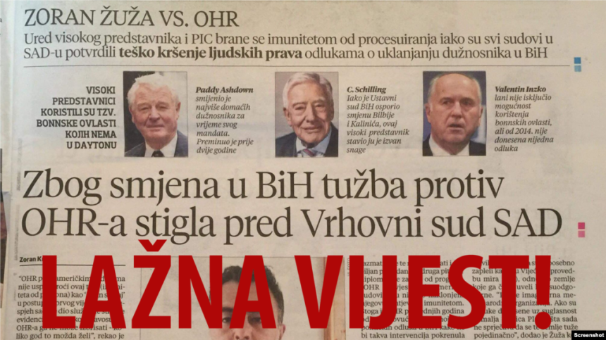 Lažna vijest novinske agencije SRNA izazvala brojne reakcije