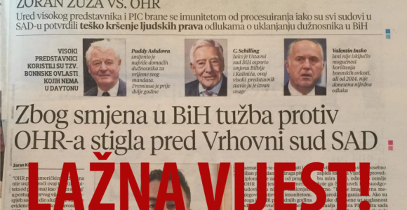 Lažna vijest novinske agencije SRNA izazvala brojne reakcije