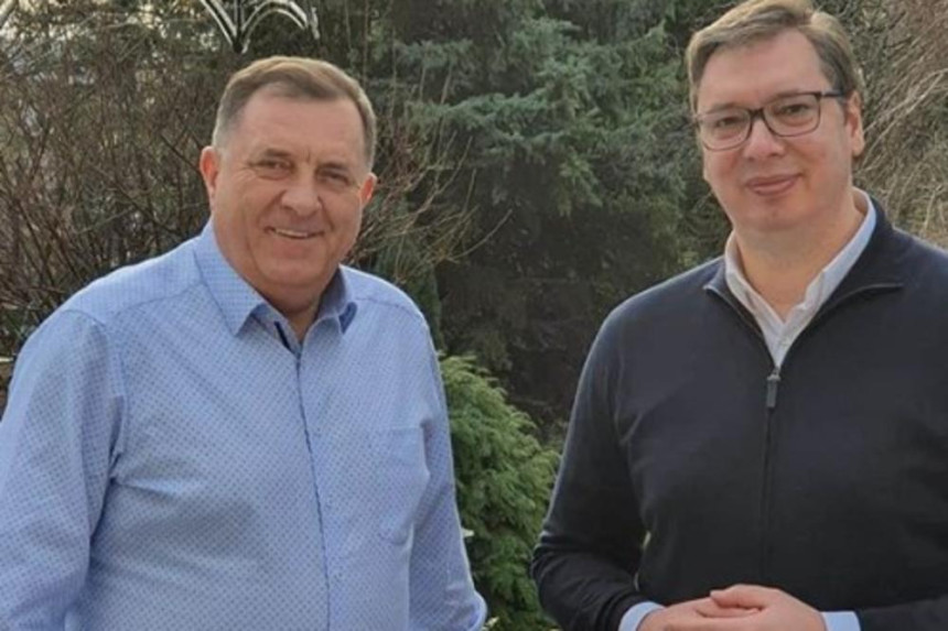 Neformalni susret Vučića i Dodika u Beogradu