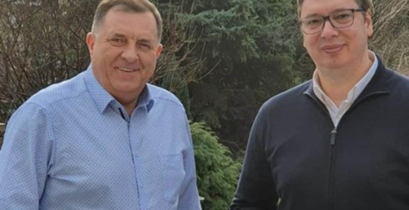Neformalni susret Vučića i Dodika u Beogradu