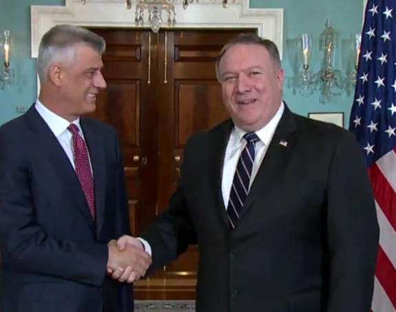 Хашим Тачи састао се у Вашингтону са Мајком Помпеом