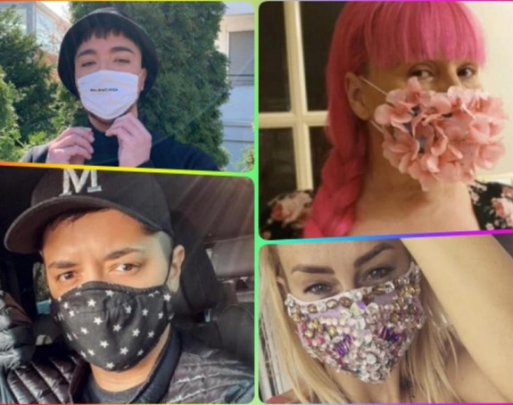 Srpska estrada u jeku pandemije: Maske im kao modni detalj!