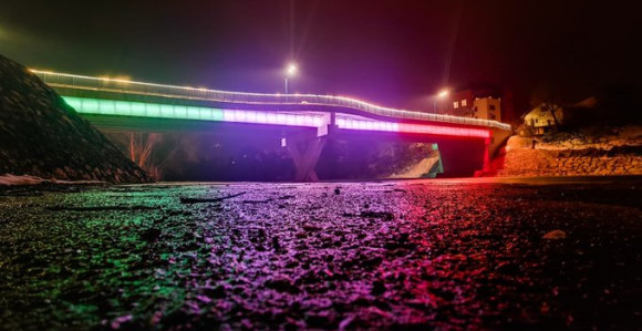 Banjalučki most u bojama italijanske zastave