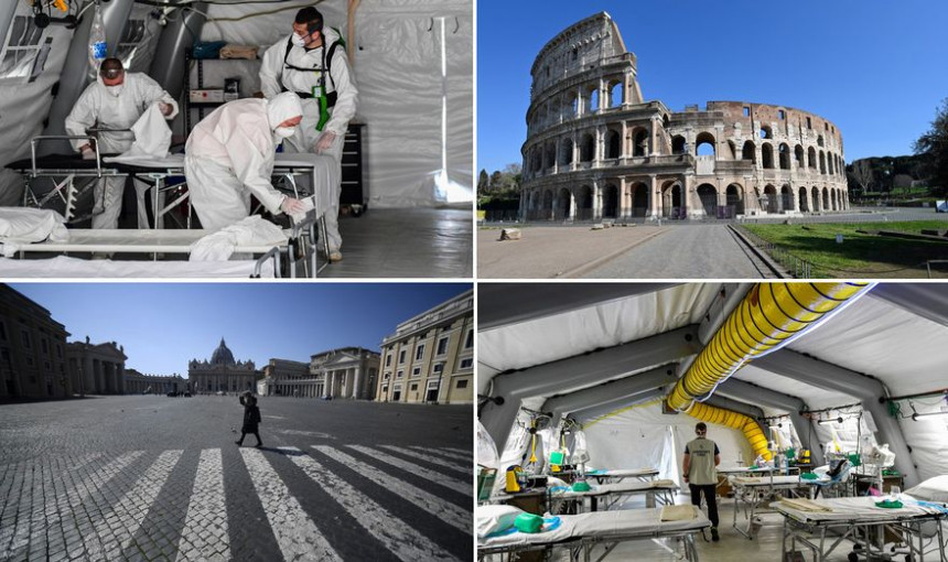 Италија: За дан 727 преминулих, 4.782 нова случаја