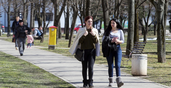 Očekuje se sunčano i toplo vrijeme, temperatura 22